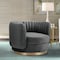 Armen Living Davy Dark Gray Velvet Swivel Accent Chair LCDVCHGREY - alternate 3